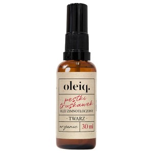 Olej Pestki Truskawek 30 ml - Działa intensywnie nawilżająco oraz odżywczo na skórę - OLEIQ