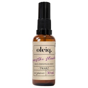Olej Pestki Śliwki 30 ml - Bogaty w nienasycone kwasy tłuszczowe Omega-6 i Omega-3 - OLEIQ
