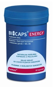 BICAPS® ENERGY - Guarana, Żeń-szeń koreański, Różeniec górski, wit B6 - FORMEDS