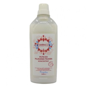 Płyn do płukania tkanin Hipoalergiczny bezzapachowy 1L - Przyjazny dla skóry, także niemowląt - SWONCO (NM)