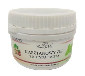 Żel kasztanowy z rutyną i miętą 350 ml - Posiada działanie chłodzące oraz łagodzące - FARM-VIX (NM)