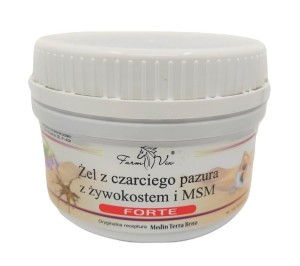 Żel czarci pazur z żywokostem i MSM Forte 350 ml - Przynosi ulgę w "zmęczonych kończynach" - FARM-VIX (NM)