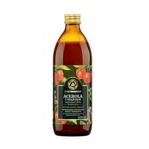 Sok Acerola z miąższem 500ml - W stanach obniżonej odporności i okresie silnego stresu - HERBAL MONASTERIUM