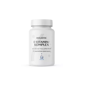 E-vitamin 30 kapsułek - Witamina E, naturalna mieszanka tokoferoli z oleju słonecznikowego, naturalna witamina E - HOLISTIC