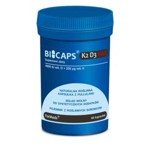 BICAPS® K2 D3 MAX -  wspiera funkcjonowanie układu mięśniowego - FORMEDS