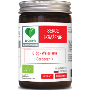 Serce i krążenie 100 tabl - wspierające prawidłowe funkcjonowanie serca i układu krążenia -  BeOrganic