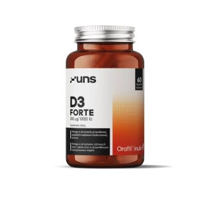 Witamina D3 Forte 60 kaps. 200mcg - wspomaga działanie układu nerwowego - UNS