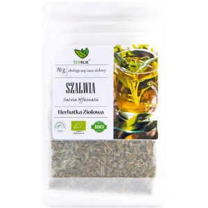SZAŁWIA 70G ECOBLIK HERBATKA ZIOŁOWA EKOLOGICZNA SALVIA OFFICINALIS