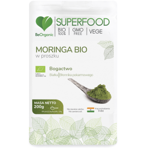 Moringa bio w proszku 200g - BeOrganic