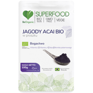 Jagody Acai bio w proszku 100g - BeOrganic