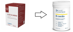 POWDER B cardio - Witaminy B12, B6 i kwas foliowy - ForMeds