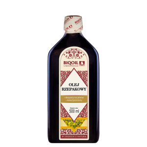 Olej rzepakowy tłoczony na zimno 500 ml - BIOOIL