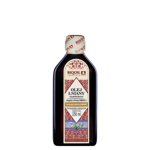 Olej lniany tłoczony na zimno OmegaLen 250 ml - BIOOIL