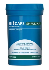BICAPS SPIRULINA Naturalna roślinna kapsułka z Pullulanu - ForMeds