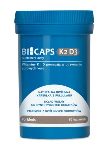 BICAPS K2 D3 (BIOCAPS K2 D3) - Witaminy K2 i D3 dla zdrowych kości - ForMeds