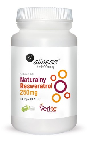 Naturalny Resweratrol Veri-Te 250mg - 60 kapsułek Vege - ALINESS.jpg