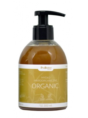 Mydło Mikroorganiczne ORGANIC 300 ml - Wygładza naskórek, przywraca jędrność i nadaje pH - ProBiotics.jpg