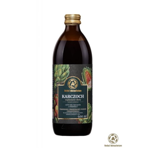 Naturalny sok z karczocha 500ml - Prawidłowe funkcjonowanie przewodu pokarmowego - HERBAL MONASTERIUM.jpg