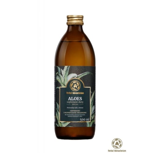 Naturalny sok z aloesu 500ml - Przy osłabieniu układu immunologicznego - HERBAL MONASTERIUM.jpg