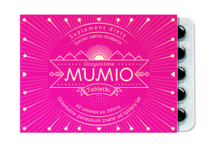 Mumio oczyszczone 60 tabletek - kości, stawy, układ moczowy - Nami