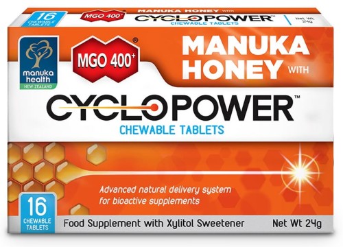 Tabletki do ssania Cyclopower™ z ksylitolem i miodem Manuka MGO™ 400+ (16 tabletek).jpg
