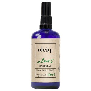 Hydrolat Aloes 100 ml - Odżywia skórę głowy i przyspiesza wytwarzane kolagenu - OLEIQ
