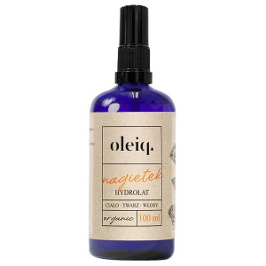 Hydrolat Nagietek 100 ml - Spowalnia procesy starzenia oraz regeneruje uszkodzenia skóry - OLEIQ