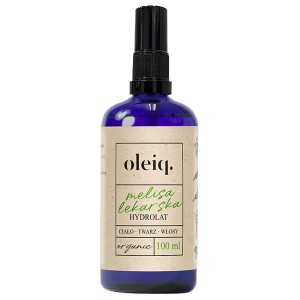 Hydrolat Melisa Lekarska 100 ml - Wspomaga leczenie stanów zapalnych skóry - OLEIQ