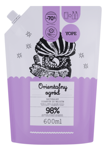 Naturalny Szampon do włosów Refill - Orientalny Ogród 600 ml - YOPE.png