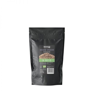 Siemię lniane BIO 200 g seria BLACK - BIOOIL