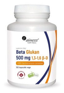 Beta Glukan Yestimun® 1,3-1,6 β-D 500 mg - 100 kapsułek Vege - ALINESS