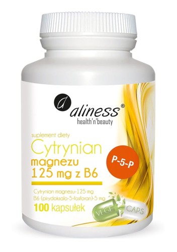 Cytrynian Magnezu 125 mg z B6 (P-5-P) - Równowaga elektrolitowa - ALINESS.jpg