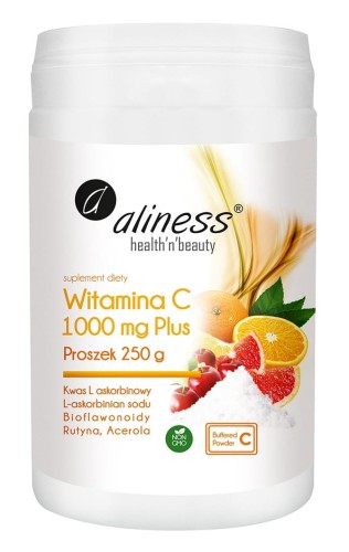 Witamina C 1000 Buforowana Plus Proszek 250 g (z miarką) - ALINESS.jpg