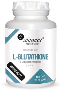 L-Glutathione reduced 500 mg - 100 kapsułek Vege - ALINESS
