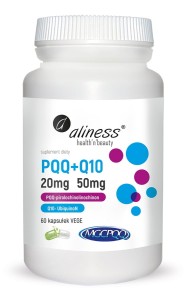 PQQ MGCPQQ® 20 mg + Q10 50 mg - 60 kapsułek Vege - ALINESS