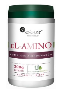 eL-AMINO kompleks aminokwasowy b.smaku, proszek 200g - ALINESS