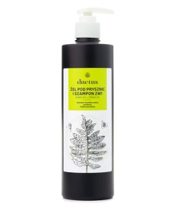 Żel pod prysznic i szampon 2w1 - O świeżym, ziołowym aromacie - DUETUS