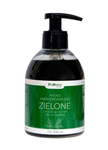 Mydło Mikroorganiczne ZIELONE 300 ml - Z młodym jęczmieniem, melasą i ziołami - ProBiotics