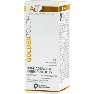 Odmładzający krem pod oczy Au 100 zawierający monojony złota 15 ml - Golden Touch - INVEX REMEDIES (NM)