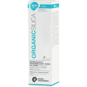 Nawilżająco-regenerujący krem na dzień z krzemem monojonowym i kwasem hialuronowym SILOR+B+HA Organic Silica 30 ml - INVEX REMEDIES (NM)