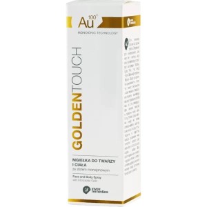 Mgiełka do twarzy Au100 Mgiełka zawierająca monoatomowe cząsteczki złota, Golden Touch 200 ml - INVEX REMEDIES (NM)