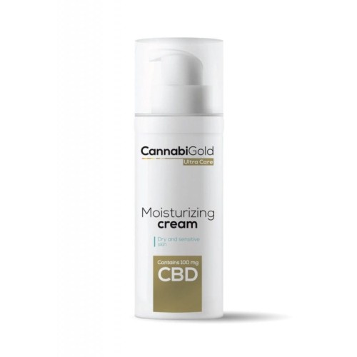 Krem nawilżający do skóry suchej i wrażliwej 50ml, 100mg CBD - CannabiGold - HEMPOLAND.jpg