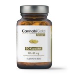 60 kapsułek (60 x 10 mg CBD) kannabinoidy terpeny flawonoidy olej z konopi ekstrakt z konopi włóknistych -  CannabiGold Smart - HEMPOLAND