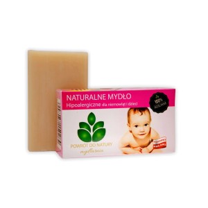 Naturalna mydło hipoalergiczne dla niemowląt i dzieci 100g - Mydlarnia "Powrót do Natury" (NM)