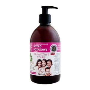 Naturalne mydło potasowe "Prawdziwe szare" w płynie 500 ml - Mydlarnia "Powrót do Natury" (NM)