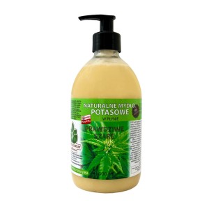 Naturalne mydło potasowe "Prawdziwe Szare" konopne w płynie 500 ml CBD - Mydlarnia "Powrót do Natury" (NM)