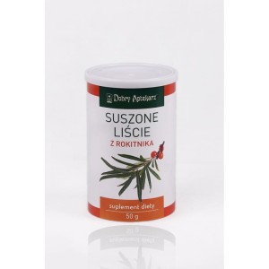 Suszone liście z rokitnika 50g - Wspomaga wątrobę - Dobry Aptekarz