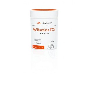 Witamina D3 MSE, D3 cholekalcyferol duża dawka - Wspomaga kości i zębów - MITO-PHARMA (NM)