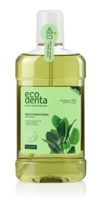 Wielofunkcyjny płyn do płukania jamy ustnej z olejkiem szałwiowym, sokiem aloesowym i miętowym olejkiem - 500ml - ECODENTA (NM)