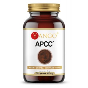 APCC, reishi, shitake, kordyceps, chaga 50 kapsułek - Wsparcie układu odpornościowego i układu krążenia - YANGO (NM)